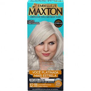 Tintura Maxton Creme 12 11 Louro Platinado Cinza Intenso