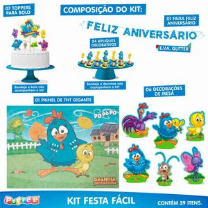 Kit Festa Fácil Galinha Pintadinha