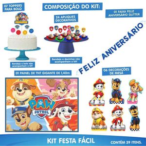 Kit Festa Fácil Patrulha Canina