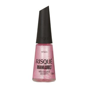Esmalte Rosa Risqué ManiCores Não esquece do Gritti Metálico 8ml