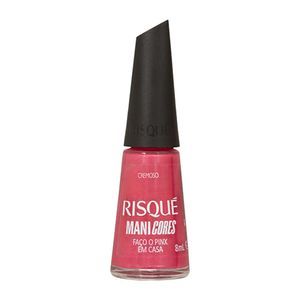 Esmalte Rosa Risqué ManiCores Faço Pinx em Casa Cremoso 8ml