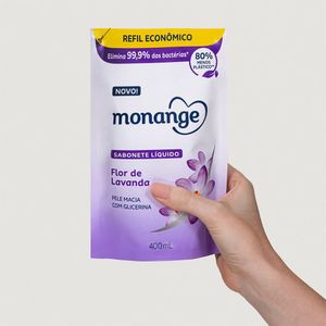 Refil Sabonete Líquido Monange Flor de Lavanda 400ml