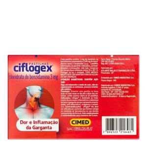 Ciflogex Cereja 3mg 12 Pastilhas