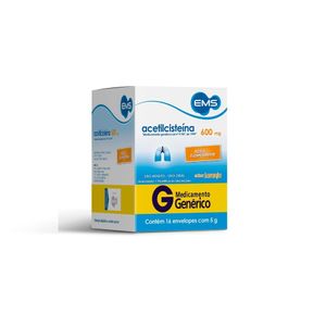 Acetilcisteína Genérico EMS 600mg 16 Envelopes