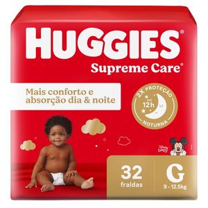 Fralda Huggies Supreme Care Mega G 32 Unidades