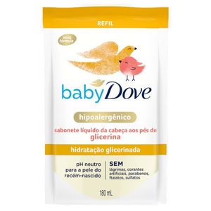 Sabonete Líquido Infantil Dove Baby 400ml Hidratante Glicerinado Refil