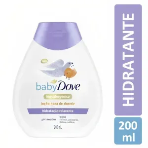 Loção Corporal Hidratante Infantil Dove Baby Hidratação Relaxante Hora de Dormir 200ml