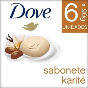 Sabonete em Barra Dove Karité 6 Unidades Leve Mais Pague Menos 90g