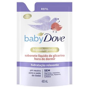 Sabonete Líquido Infantil Dove Baby 400ml Hidratante Relaxante Hora de Dormir Refil