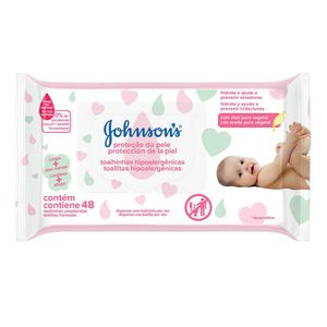 Lenços Umedecidos JOHNSON'S® Baby Proteção da Pele, 48 unidades