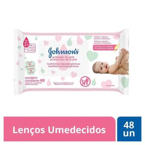 Lenços Umedecidos JOHNSON'S® Baby Proteção da Pele, 48 unidades