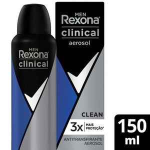 Desodorante Rexona Men Clinical Clean Aerossol 150ml