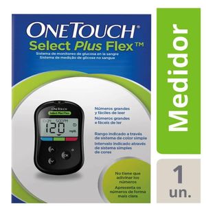 Medidor de Glicemia OneTouch Select Plus Flex com 1 unidade