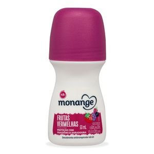Desodorante Monange Frutas Vermelhas Roll-On Antitranspirante Feminino 50ml