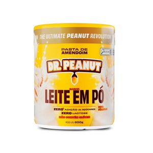 Pasta de Amendoim Dr Peanut Leite em Pó Com Whey 600g