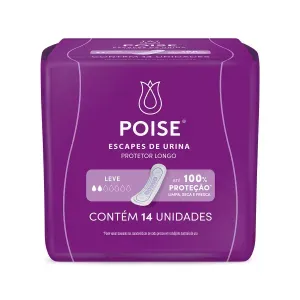 Absorvente Poise Protetor Longo Escapes de Urina 15 Unidades