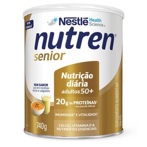 Complemento Alimentar Nestlé Nutren Senior 50 + Sem Sabor 740g