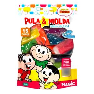 Massa EVA Pula e Molda Magic Turma da Mônica 15 Cores