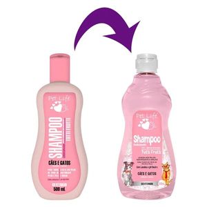 Shampoo Pet Life Para Cães e Gatos Tutti Frutti 540ml