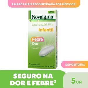 Novalgina Infantil Opella 5 Supositórios