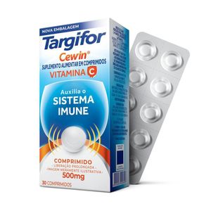 Targifor Cewin Vitamina C Liberação Prolongada 500mg 30 Comprimidos