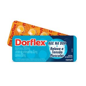 Dorflex Analgésico e Relaxante Muscular 300mg + 35mg + 50mg Sanofi 10 Comprimidos