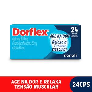 Dorflex Analgésico e Relaxante Muscular 300mg + 35mg + 50mg Sanofi 24 Comprimidos