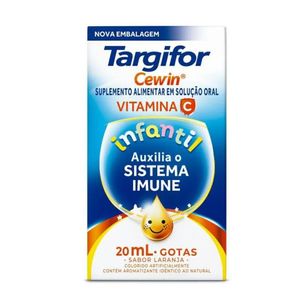 Targifor Cewin Vitamina C Infantil Sabor Laranja 200mg/ml 20ml