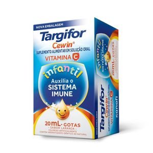 Targifor Cewin Vitamina C Infantil Sabor Laranja 200mg/ml 20ml