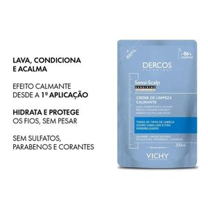 Vichy Dercos Creme de Limpeza Sensi Scalp 200ml