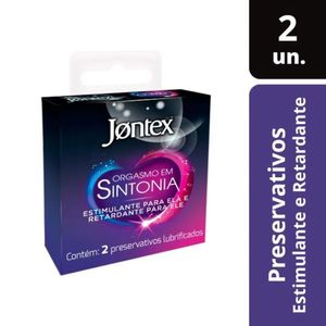 Preservativo Jontex Orgasmo em Sintonia 2 Unidades