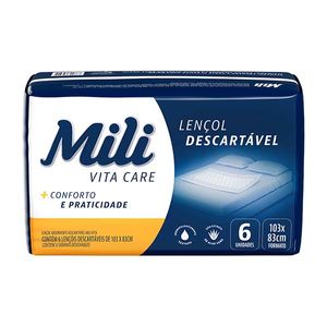 Lençol Absorvente Mili Vita Adulto 6 Unidades