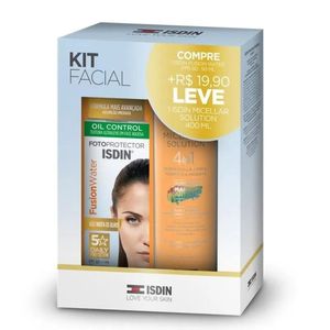 Kit Isdin Fusion Water FPS 60 50ml + Micellar Solution 400ml