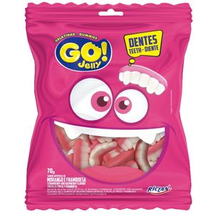Bala Go Jelly Gelatina Dentadura 70g