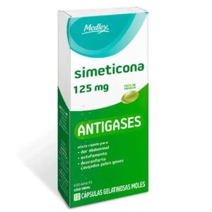 Simeticona Genérico Medley 125mg 10 Cápsulas