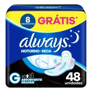 Absorvente com Abas Seca Always G 48 Unidades