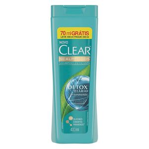 Shampoo Anticaspa Clear Detox 400ml Leve Mais Pague Menos