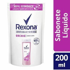 Refil Sabonete Líquido Rexona Antibacterial Água de Rosas 200ml