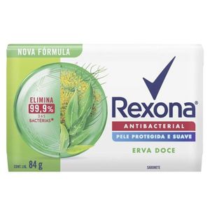 Sabonete em Barra Rexona Antibacterial Erva Doce 84g