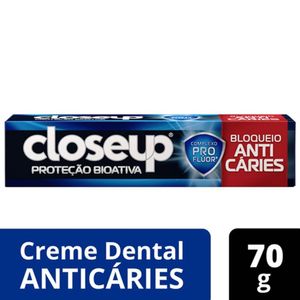 Creme Dental Closeup Menta Refrescante Proteção Bioativa Bloqueio Anticáries 70g