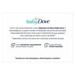 Sabonete em Barra Baby Dove Hidratação Balanceada 75g