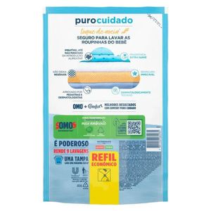 Lava Roupas Líquido Omo Puro Cuidado 900ml