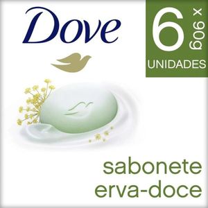 Sabonete em Barra Dove Erva Doce Leve Mais Pague Menos 6 Unidades 90g