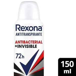 Desodorante Rexona Feminino Antibacterial Invisible Aerossol 150ml