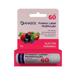 Protetor Labial Anasol FPS60 Açaí com Morango