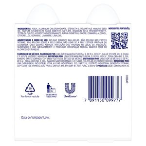 Desodorante Rexona Roll-On 50ml Powder Dry 50% Desconto na 2 Unidade