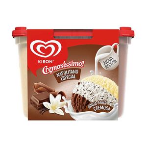 Sorvete Kibon Cremosíssimo Creme/Chocolate/Flocos 2l