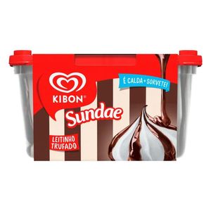 Sorvete Kibon Sundae Leite Trufado 1 4l