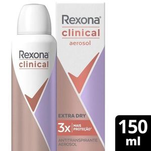 Desodorante Rexona Feminino Clinical Extra Dry Aerossol 150ml