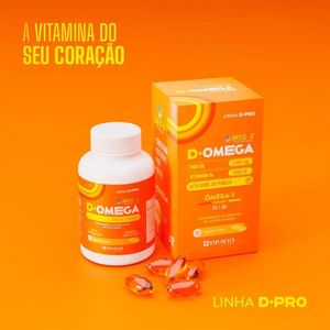 D-Omega Ômega 3 1200mg + Vitamina D 1000UI Divina 60 Cápsulas